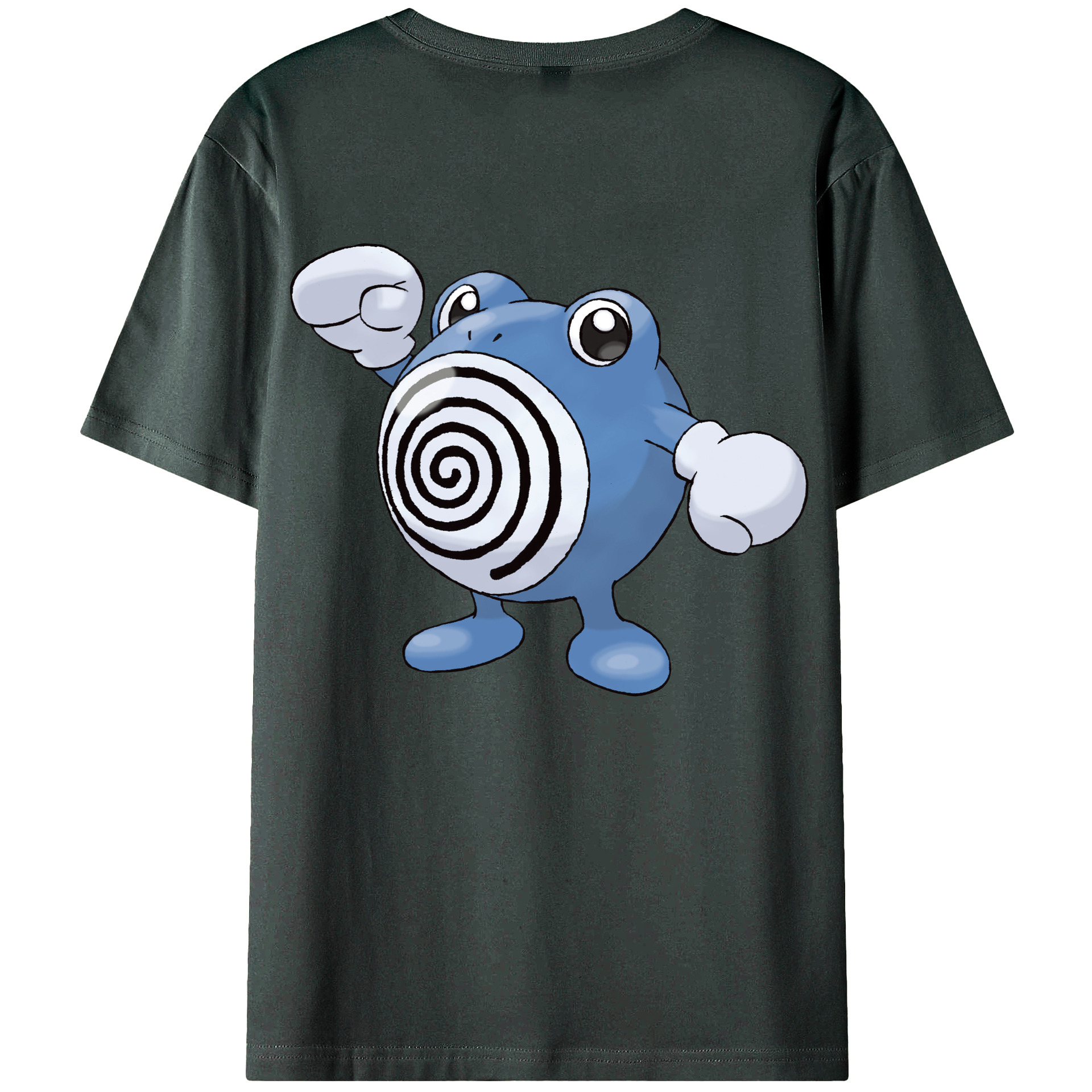 （画像用） ポケットモンスター Pokémon 綿100％ メンズ半袖Tシャツ（バックプリント） 通気性